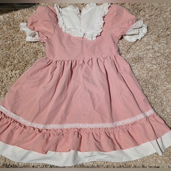 Pink Lace Dress with Bows - Picture 2 of 7